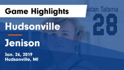 Hudsonville  vs Jenison Game Highlights - Jan. 26, 2019