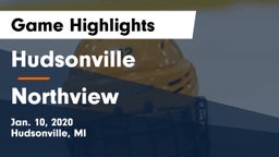 Hudsonville  vs Northview  Game Highlights - Jan. 10, 2020