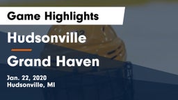 Hudsonville  vs Grand Haven  Game Highlights - Jan. 22, 2020