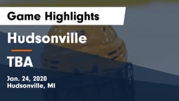 Hudsonville  vs TBA Game Highlights - Jan. 24, 2020