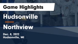 Hudsonville  vs Northview  Game Highlights - Dec. 8, 2022