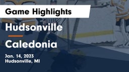 Hudsonville  vs Caledonia  Game Highlights - Jan. 14, 2023