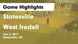 Statesville  vs West Iredell  Game Highlights - Feb 3, 2017