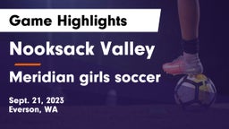 Nooksack Valley  vs Meridian girls soccer Game Highlights - Sept. 21, 2023
