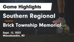 Southern Regional  vs Brick Township Memorial  Game Highlights - Sept. 12, 2023