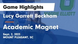 Lucy Garrett Beckham  vs Academic Magnet  Game Highlights - Sept. 2, 2023