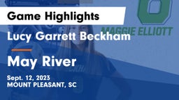Lucy Garrett Beckham  vs May River Game Highlights - Sept. 12, 2023