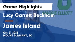 Lucy Garrett Beckham  vs James Island  Game Highlights - Oct. 3, 2023