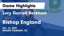 Lucy Garrett Beckham  vs Bishop England  Game Highlights - Oct. 14, 2023
