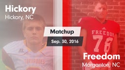 Matchup: Hickory  vs. Freedom  2016