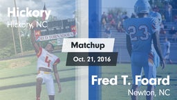 Matchup: Hickory  vs. Fred T. Foard  2016