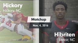 Matchup: Hickory  vs. Hibriten  2016