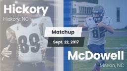 Matchup: Hickory  vs. McDowell  2017