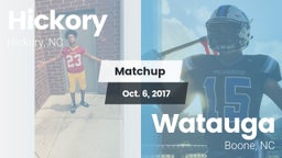 Matchup: Hickory  vs. Watauga  2017
