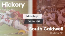 Matchup: Hickory  vs. South Caldwell  2017