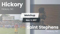 Matchup: Hickory  vs. Saint Stephens  2017