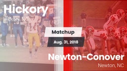 Matchup: Hickory  vs. Newton-Conover  2018