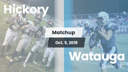 Matchup: Hickory  vs. Watauga  2018