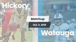 Matchup: Hickory  vs. Watauga  2018