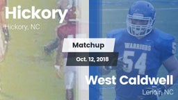 Matchup: Hickory  vs. West Caldwell  2018