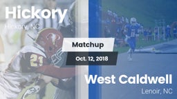 Matchup: Hickory  vs. West Caldwell  2018
