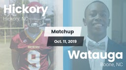 Matchup: Hickory  vs. Watauga  2019