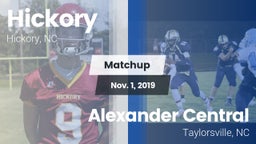 Matchup: Hickory  vs. Alexander Central  2019