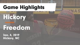Hickory  vs Freedom  Game Highlights - Jan. 4, 2019