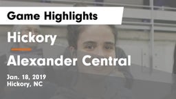 Hickory  vs Alexander Central  Game Highlights - Jan. 18, 2019