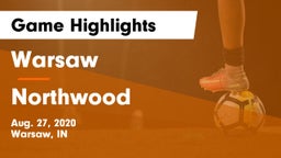 Warsaw  vs Northwood  Game Highlights - Aug. 27, 2020