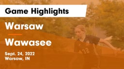 Warsaw  vs Wawasee  Game Highlights - Sept. 24, 2022