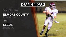 Recap: Elmore County  vs. Leeds  2016