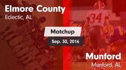 Matchup: Elmore County High vs. Munford  2016