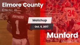 Matchup: Elmore County High vs. Munford  2017