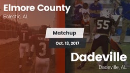 Matchup: Elmore County High vs. Dadeville  2017