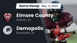 Recap: Elmore County  vs. Demopolis  2022