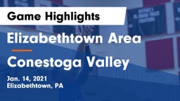 Elizabethtown Area  vs Conestoga Valley  Game Highlights - Jan. 14, 2021