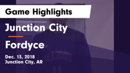 Junction City  vs Fordyce  Game Highlights - Dec. 13, 2018