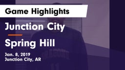 Junction City  vs Spring Hill  Game Highlights - Jan. 8, 2019