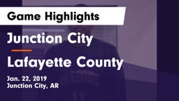 Junction City  vs Lafayette County  Game Highlights - Jan. 22, 2019