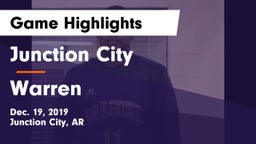Junction City  vs Warren  Game Highlights - Dec. 19, 2019