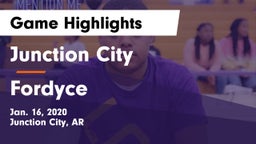 Junction City  vs Fordyce  Game Highlights - Jan. 16, 2020