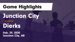 Junction City  vs Dierks  Game Highlights - Feb. 29, 2020