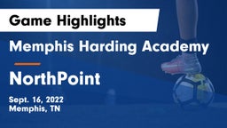 Memphis Harding Academy vs NorthPoint Game Highlights - Sept. 16, 2022
