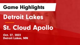 Detroit Lakes  vs St. Cloud Apollo  Game Highlights - Oct. 27, 2022