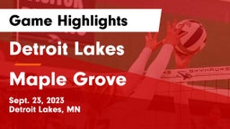 Detroit Lakes  vs Maple Grove  Game Highlights - Sept. 23, 2023