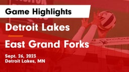Detroit Lakes  vs East Grand Forks  Game Highlights - Sept. 26, 2023