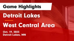 Detroit Lakes  vs West Central Area Game Highlights - Oct. 19, 2023