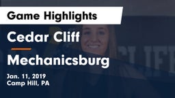 Cedar Cliff  vs Mechanicsburg  Game Highlights - Jan. 11, 2019