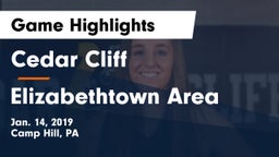 Cedar Cliff  vs Elizabethtown Area  Game Highlights - Jan. 14, 2019